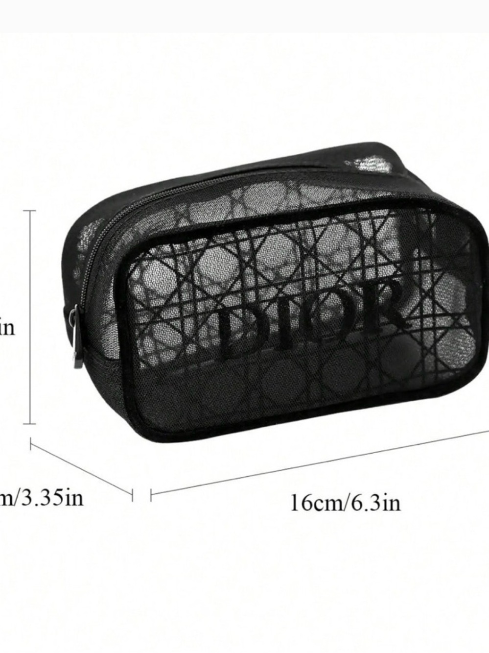 NIB DIOR COSMETICS MESH BAG - Picture 3 of 4
